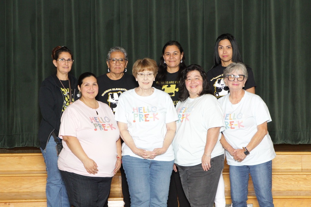 Eight people on the Pre K 4 team